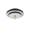 Trio KEATON Deckenleuchte LED Schwarz-Gold, 1-flammig