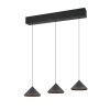 Trio Laguna Pendelleuchte LED Schwarz, 3-flammig