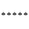 Trio Laguna Pendelleuchte LED Schwarz, 5-flammig