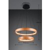Trio Lynwood Pendelleuchte LED Holz hell, 1-flammig