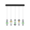 Trio Minerva Pendelleuchte LED Bunt, 5-flammig