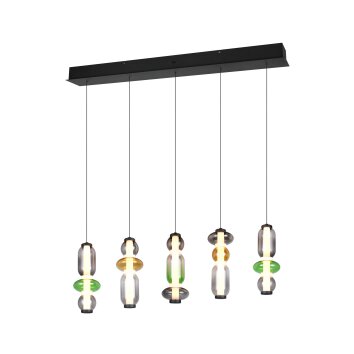 Trio Minerva Pendelleuchte LED Bunt, 5-flammig