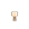 Trio Rocka Tischleuchte Braun, Gold, 1-flammig