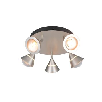 Trio Romeo Deckenleuchte LED Nickel-Matt, 5-flammig