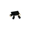 Trio Soka Deckenspot Schwarz, 4-flammig