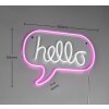 Reality Hello Wandleuchte LED Transparent, Klar, 1-flammig