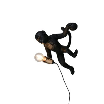 Affenlampe Reality Louy Wandleuchte Schwarz, 1-flammig