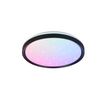 Reality Solit Deckenleuchte LED Schwarz, 1-flammig, Fernbedienung, Farbwechsler