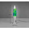 Reality Vesuv Lavalampe LED Silber, 1-flammig