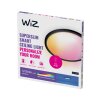 WiZ SuperSlim Deckenleuchte LED Schwarz, 1-flammig, Farbwechsler