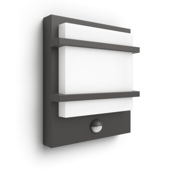 Philips Petronia Außenwandleuchte LED Anthrazit, 1-flammig