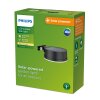 Philips Outdoor Solar Vynce Wandleuchte LED Schwarz, 1-flammig