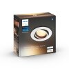 Philips Hue Milliskin Einbauspot Silber, 1-flammig