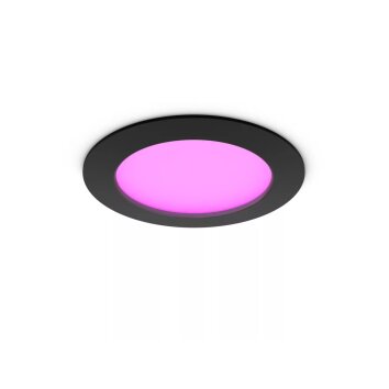 Philips Hue White & Color Ambiance Einbauspot LED Schwarz, 1-flammig, Farbwechsler