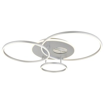 Globo Invertina Deckenleuchte LED Silber, 1-flammig, Fernbedienung