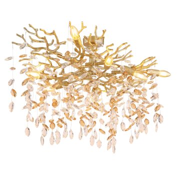 Globo Queena Deckenleuchte Gold, 7-flammig