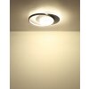 Globo Moon Deckenleuchte LED Grau, Schwarz, 1-flammig
