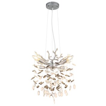 Globo Queena Kronleuchter Silber, 4-flammig