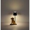 Hundelampe Globo Furri Tischleuchte LED Gold, Schwarz, 1-flammig