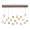 Paul Neuhaus PURE Popup Pendelleuchte LED Bronze, 19-flammig, Fernbedienung