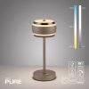Paul Neuhaus PURE Falling Rings AKKU-Tischleuchte LED Bronze, Chrom, 1-flammig