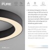 Paul Neuhaus PURE Lines Round Deckenleuchte LED Grau, 1-flammig, Fernbedienung