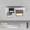 Paul Neuhaus PURE Manhattan Deckenleuchte LED Grau, 1-flammig, Fernbedienung
