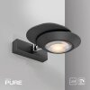 Paul Neuhaus PURE Oculis Wandleuchte LED Schwarz, 2-flammig