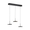 JUST LIGHT PLATA Pendelleuchte LED Schwarz, 3-flammig