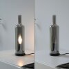 JUST LIGHT BOTTLE Tischleuchte LED Schwarz, 1-flammig