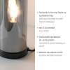 JUST LIGHT BOTTLE Tischleuchte LED Schwarz, 1-flammig