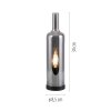 JUST LIGHT BOTTLE Tischleuchte LED Schwarz, 1-flammig