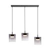 JUST LIGHT ELIO Pendelleuchte LED Schwarz, 3-flammig