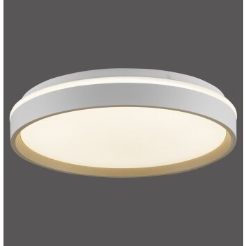 JUST LIGHT MIO Deckenleuchte LED Sandfarben, 1-flammig, Fernbedienung