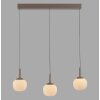 JUST LIGHT NAMI Pendelleuchte LED Sandfarben, 3-flammig