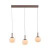 JUST LIGHT NAMI Pendelleuchte LED Sandfarben, 3-flammig
