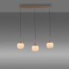 JUST LIGHT NAMI Pendelleuchte LED Sandfarben, 3-flammig