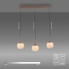JUST LIGHT NAMI Pendelleuchte LED Sandfarben, 3-flammig