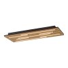 JUST LIGHT AKUSTIK Deckenleuchte LED Braun, Schwarz, 1-flammig
