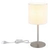 Globo Benson Tischleuchte Nickel-Matt, 1-flammig