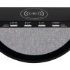 Globo Soundra Tischleuchte LED Chrom, Schwarz, 1-flammig, Farbwechsler