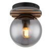 Globo Parsons Deckenleuchte Naturfarben, Schwarz, 1-flammig