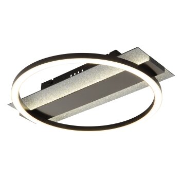 Globo Norberto Deckenleuchte LED Schwarz, Silber, 1-flammig