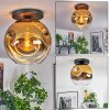 Ripoll Deckenleuchte Glas 30 cm Gold, Klar, 1-flammig