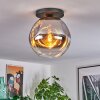 Ripoll Deckenleuchte Glas 30 cm Chrom, Klar, Rauchfarben, 1-flammig