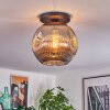 Ripoll Deckenleuchte Glas 30 cm Rauchfarben, 1-flammig