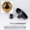Ripoll Deckenleuchte Glas 30 cm Gold, 1-flammig