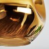 Ripoll Deckenleuchte Glas 30 cm Gold, 1-flammig