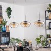 Mertola Hängeleuchte Glas 25 cm Schwarz, 3-flammig