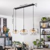 Mertola Hängeleuchte Glas 25 cm Schwarz, 3-flammig